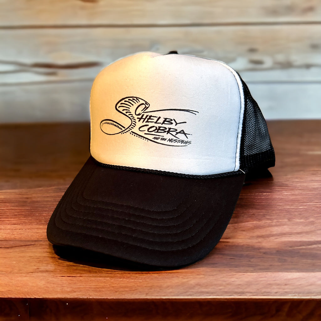 Men's Mesh Snap Back Baseball Cap- Black/Brown